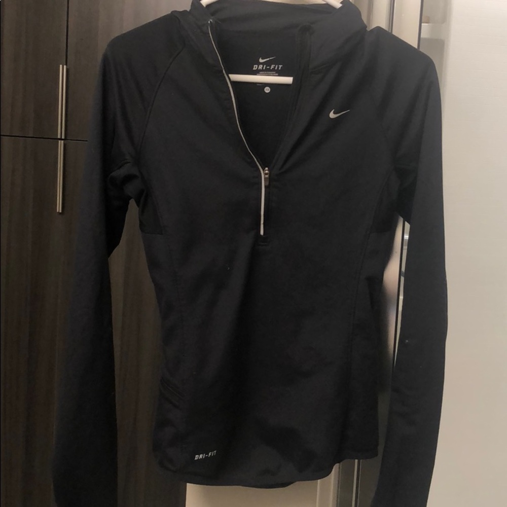 Nike quarter zip with hood